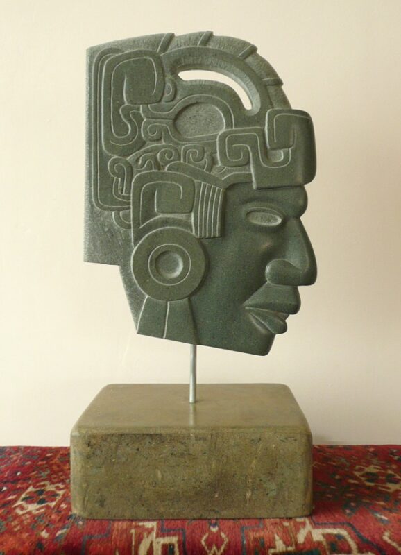 Hacha sculpture, cast resin and stone dust - Image 2