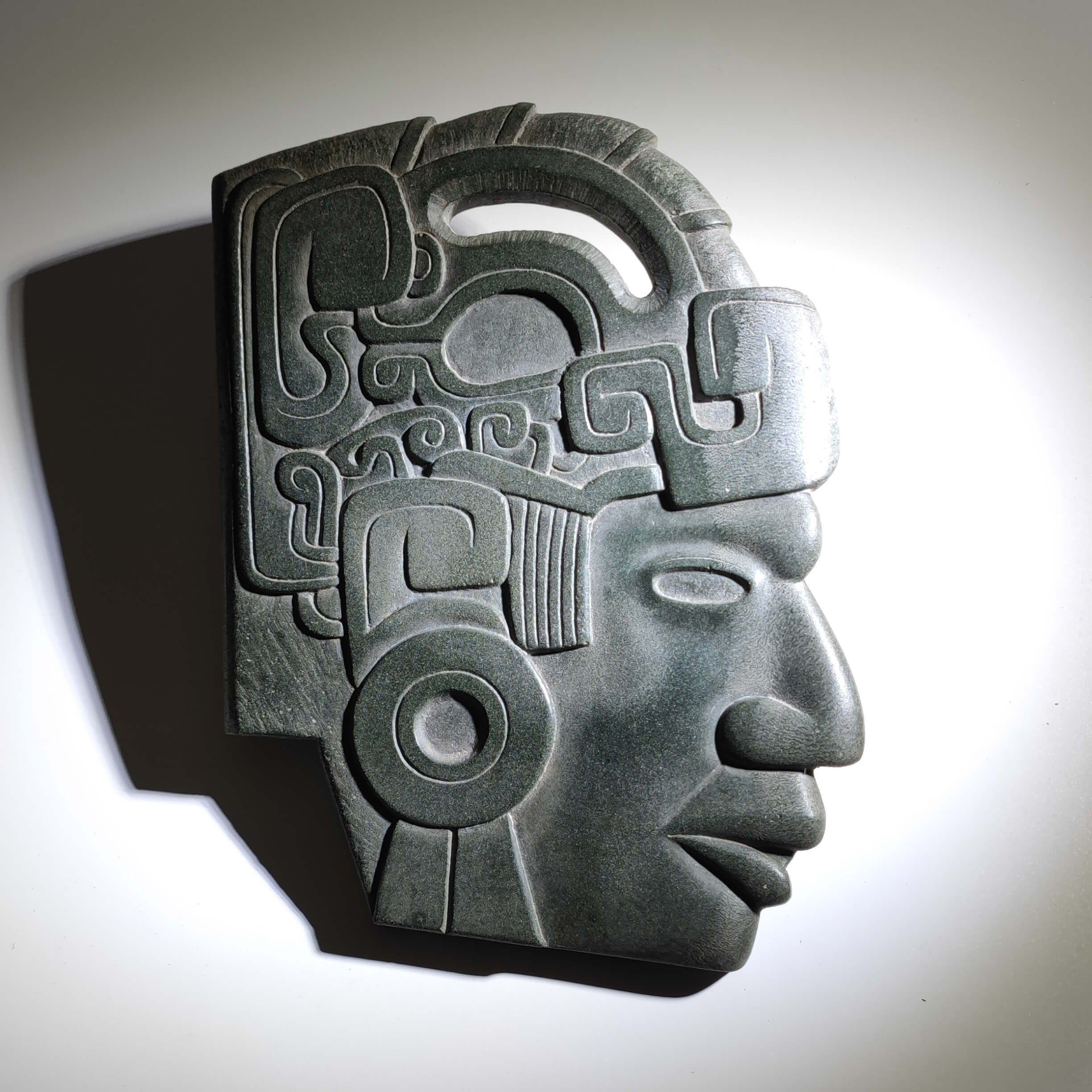 Hacha sculpture, cast resin and stone dust