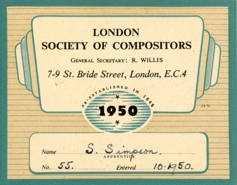 Historical type setting examples and the Type Archive