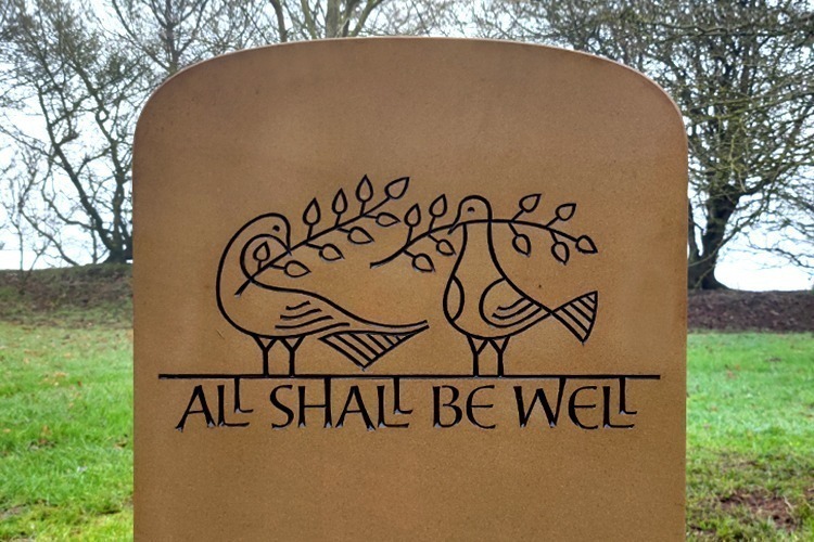 All shall be well – hand carved memorials